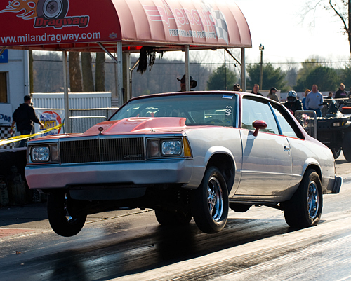 1980 Malibu, Racing, Milan Dragway